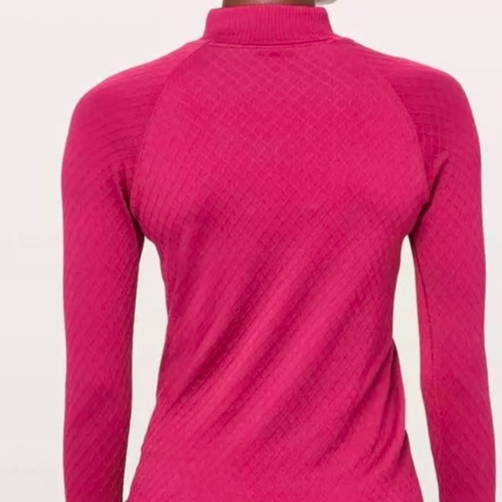 Lululemon Rest Less Half Zip Pullover in Star Ruby Pink (sz M/8) - Picture 2 of 7